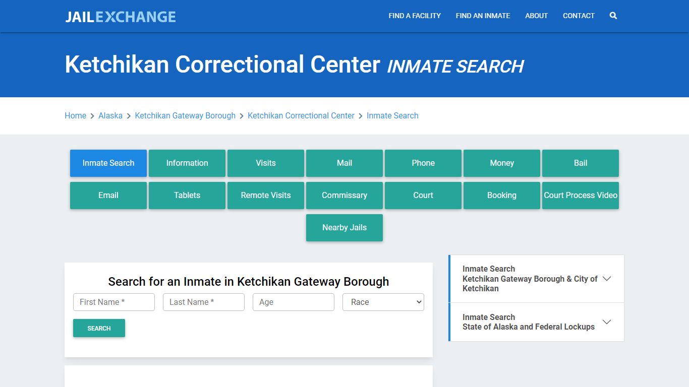 Ketchikan Correctional Center Inmate Search - Jail Exchange